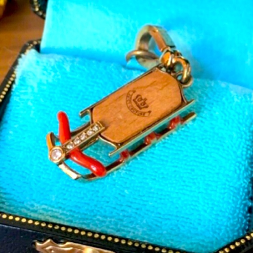 Juicy Couture Sled charm NEW Christmas Winter Theme